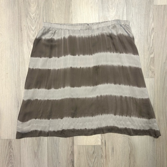 Eileen Fisher The Fisher Project 100% Silk Skirt Shibori Dyed Lantern Coastal XL - Picture 7 of 10